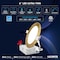 Luxrite 6 Inch Ultra Thin LED Recessed Downlight 5CCT 2700K-5000K 12W 1000LM Dimmable IC Rated Brass Trim LR23761 LR23859-1PK - alternate 6